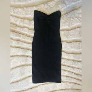 Elegant Black Slim Fit Women's Dress